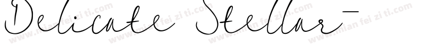 Delicate Stellar字体转换